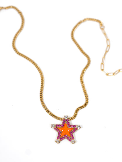 TOVA Sweet Star Crystal Necklace