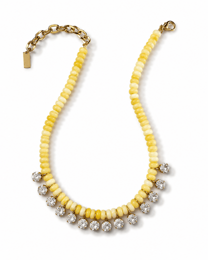 TOVA Bonnie Beaded Crystal Necklace - Freckled Poppy