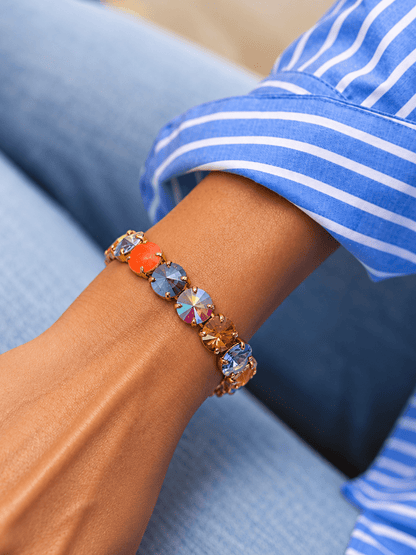 TOVA Croatia Stretch Bracelet In Autumn Mix - Freckled Poppy
