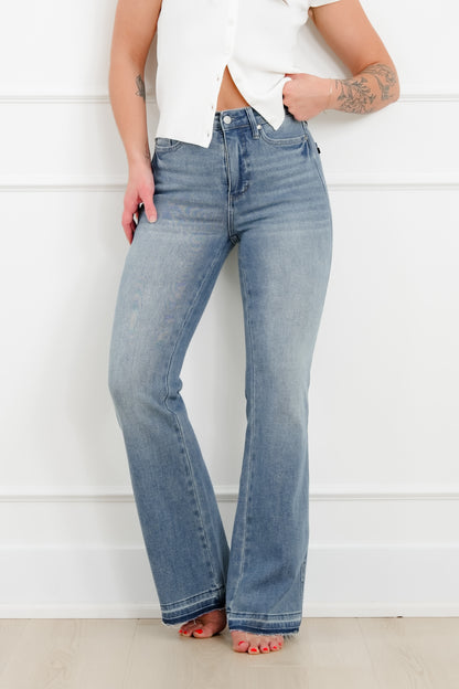 Judy Blue Mid Rise Medium Wash Tummy Control Slim Bootcut Jeans