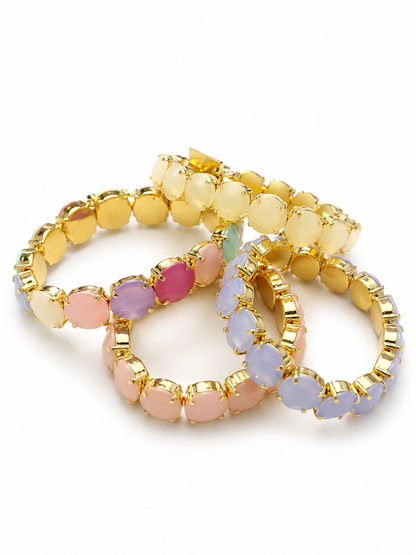 TOVA Croatia Gold Plated Opal Stretch Bracelet