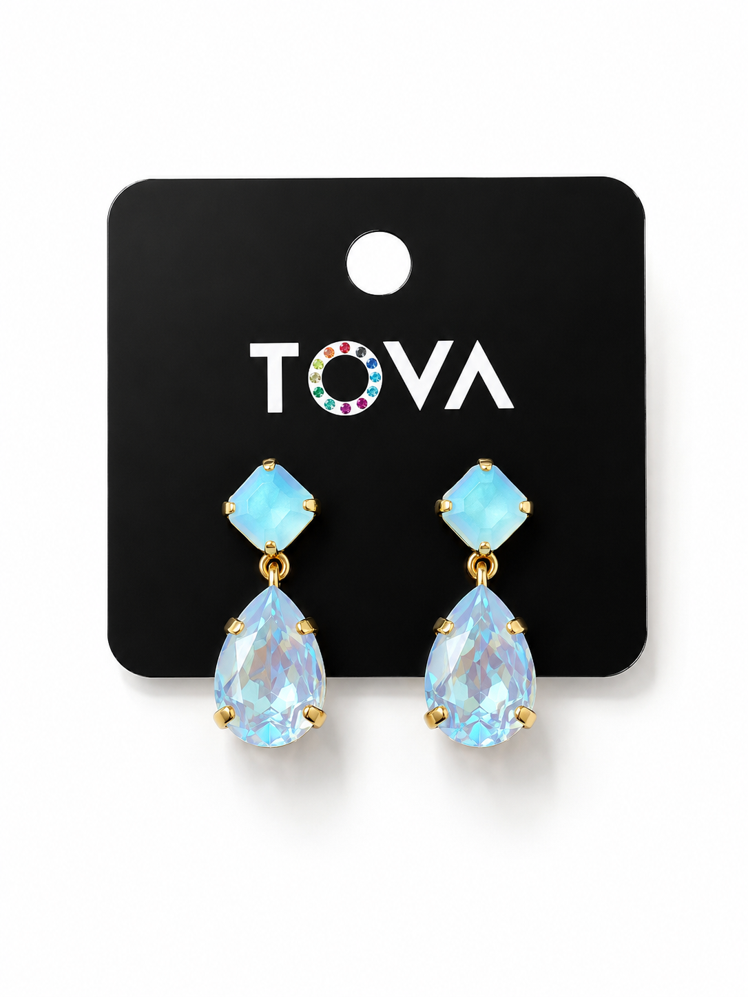 TOVA Mini Estelle Crystal Drop Earrings