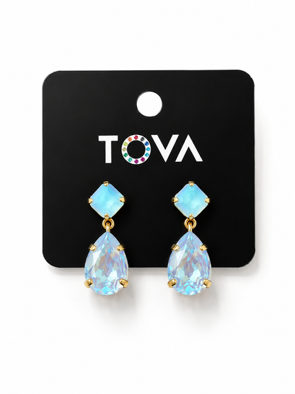 TOVA Mini Estelle Crystal Drop Earrings