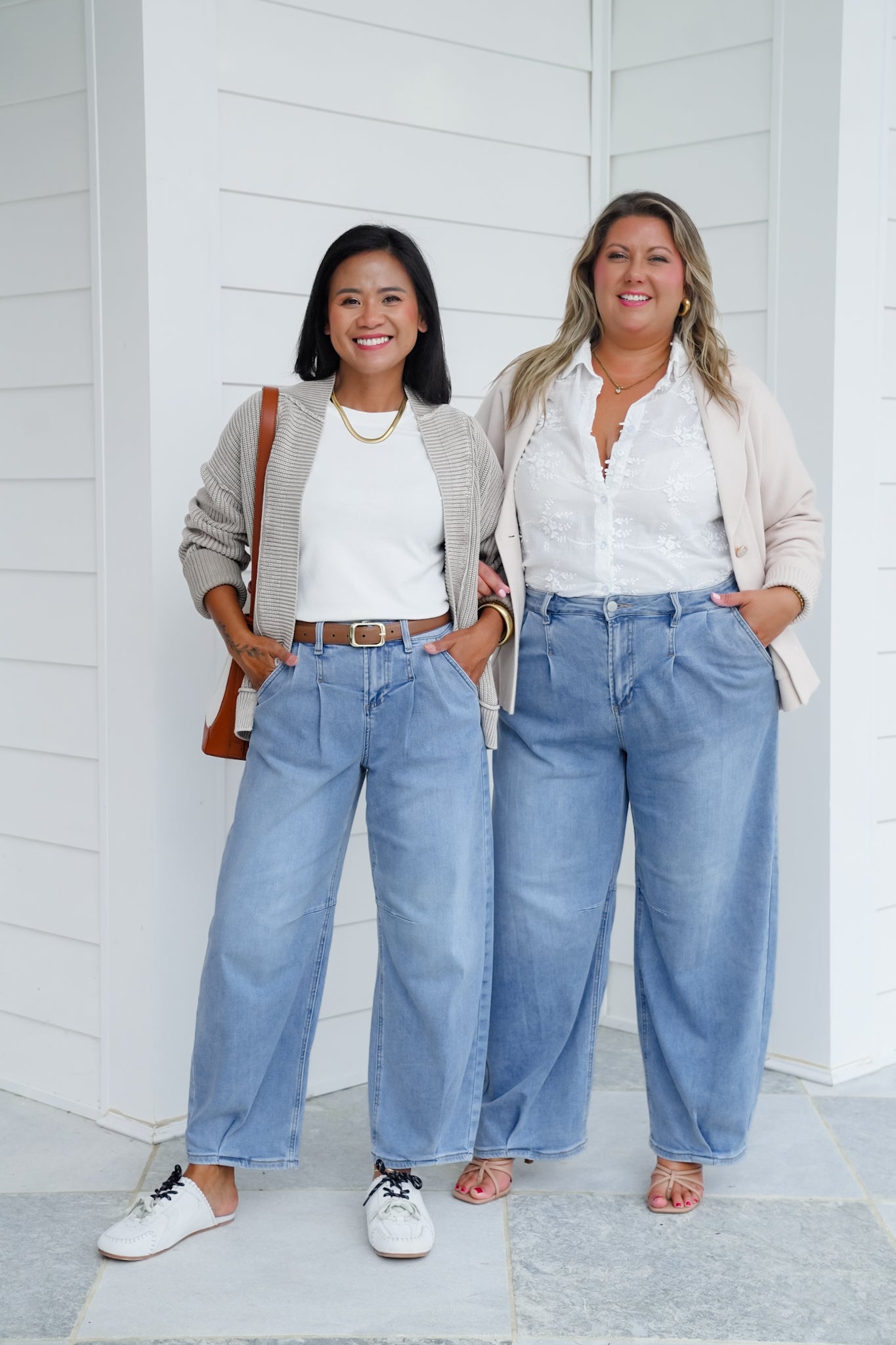 Risen The Easy Street Wide-Leg Pleated Barrel Jeans