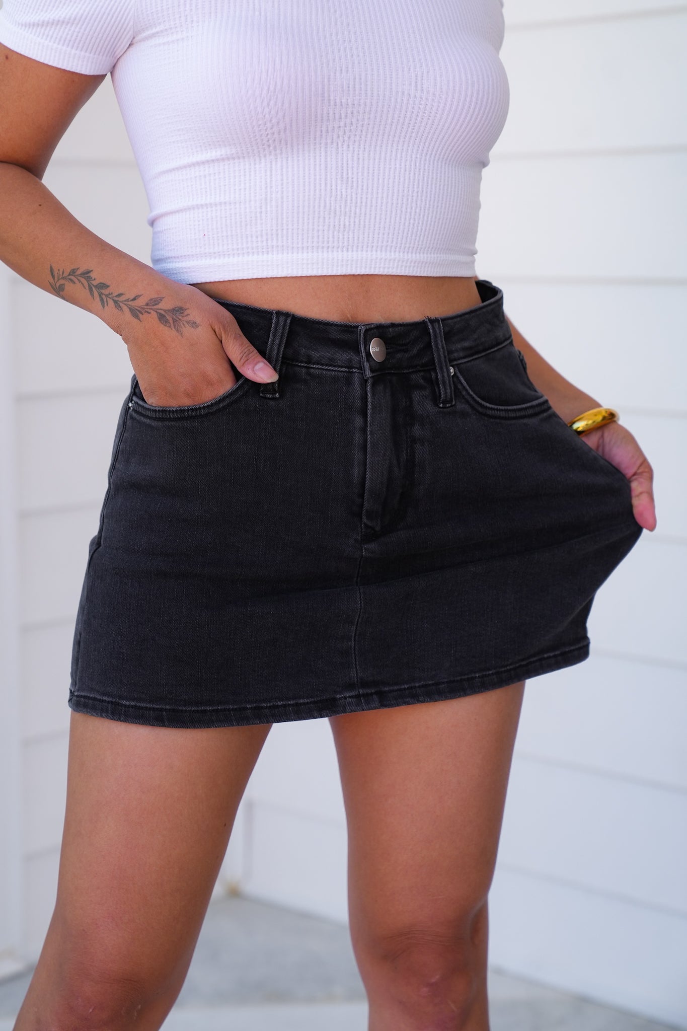 RFM Black Basic Skort