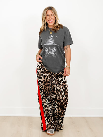 Plus/Reg Short Sleeve Witch Kitty Graphic Tee