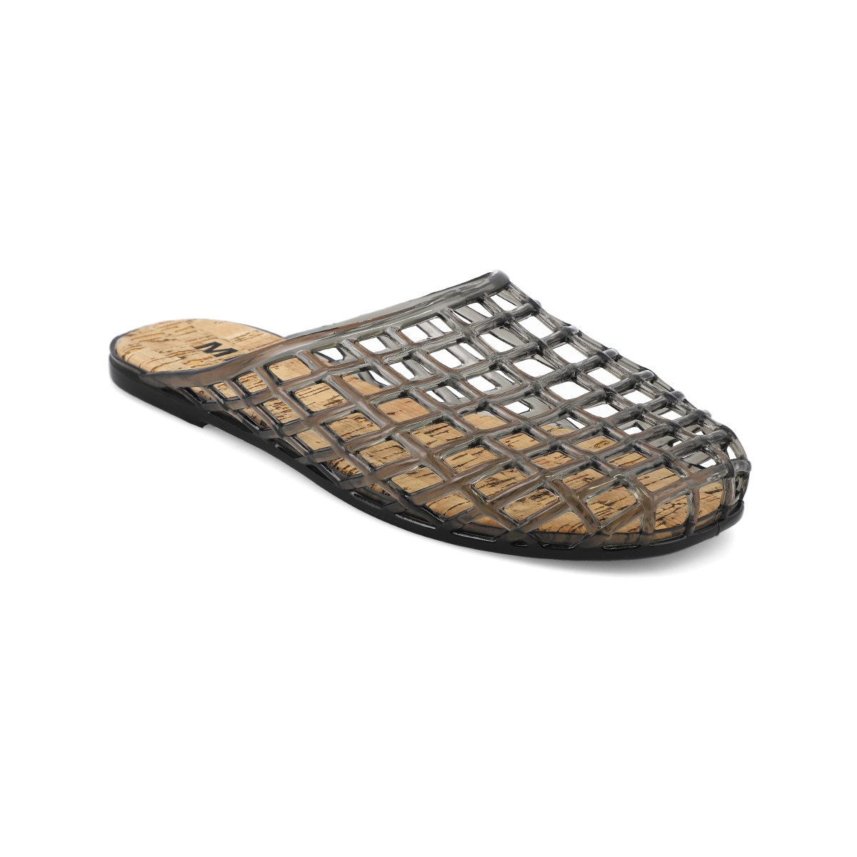 MIA Jelly Cage Slide Sandal with Cork Footbed