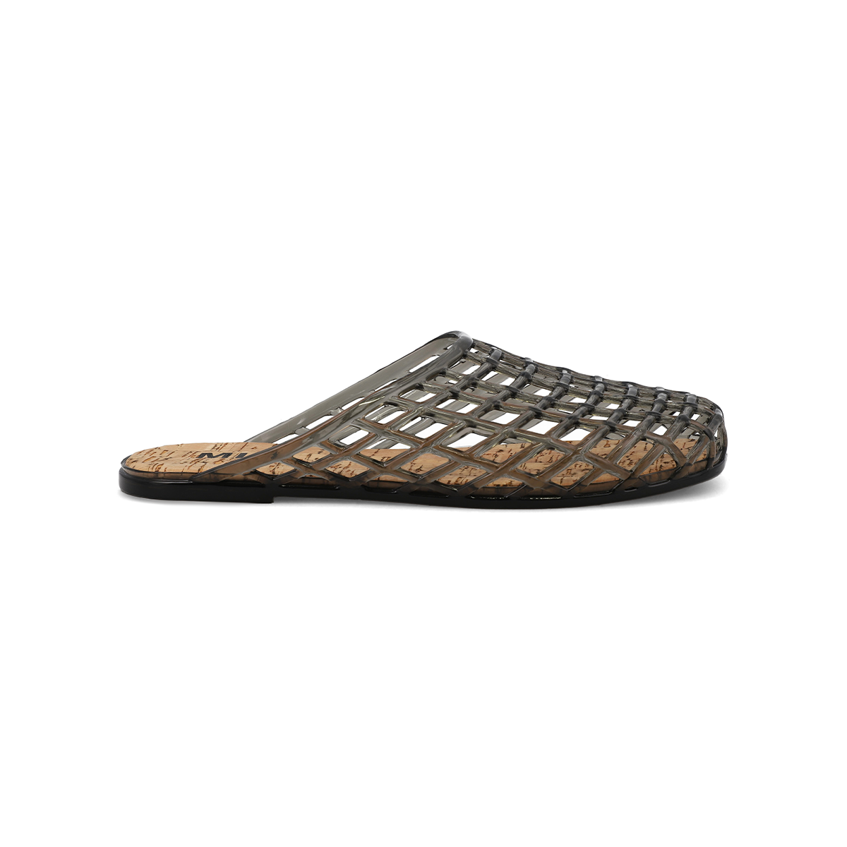 MIA Jelly Cage Slide Sandal with Cork Footbed