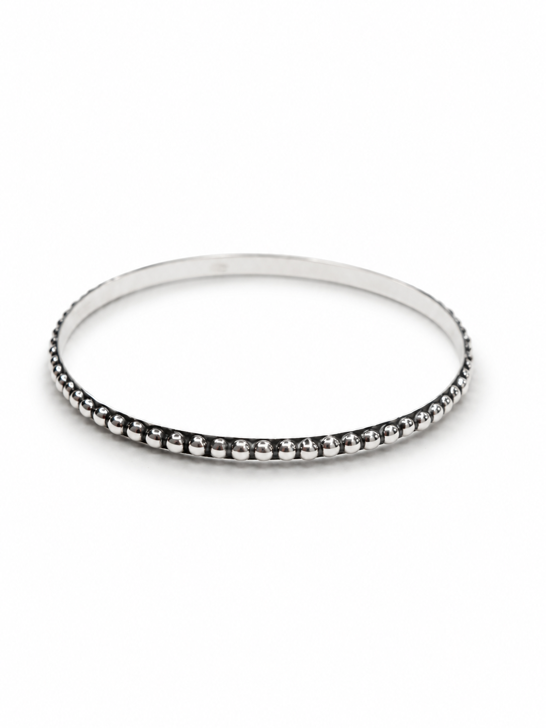 BOHO SOL Sterling Silver Ball Bangle
