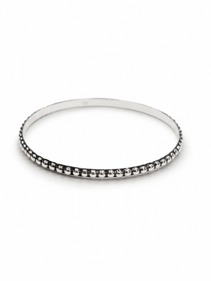 BOHO SOL Sterling Silver Ball Bangle