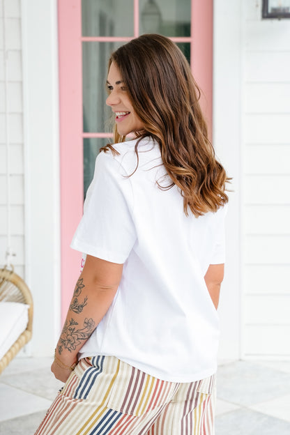 Plus/Reg Short Sleeve "Born To Dilly Dally" Graphic Tee