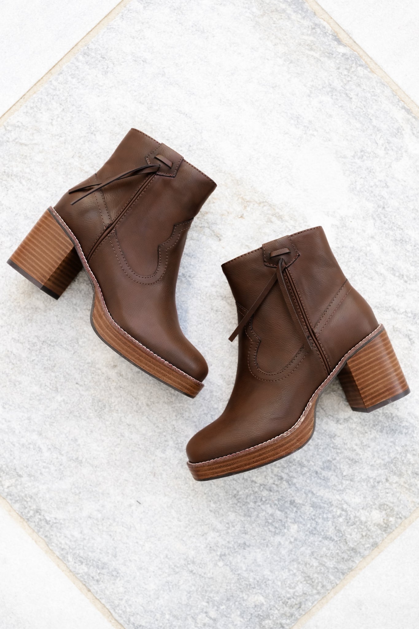 Yellow Box Western Inspired Vegan Leather Ankle Boot