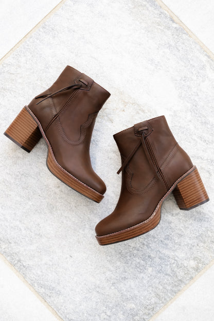 Yellow Box Western Inspired Vegan Leather Ankle Boot