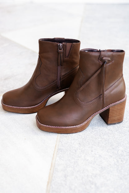 Yellow Box Western Inspired Vegan Leather Ankle Boot