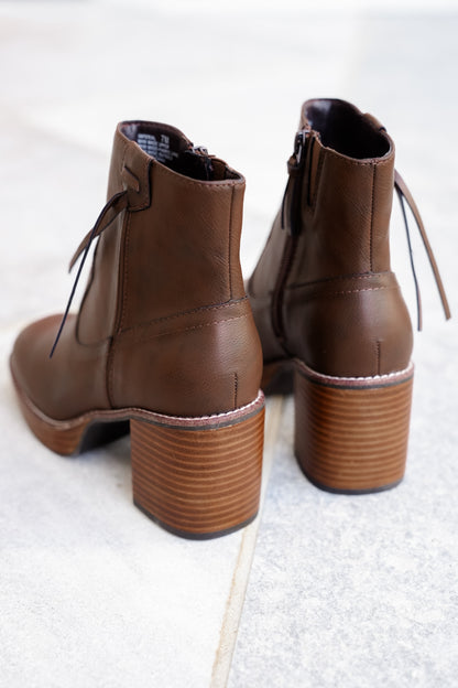 Yellow Box Western Inspired Vegan Leather Ankle Boot