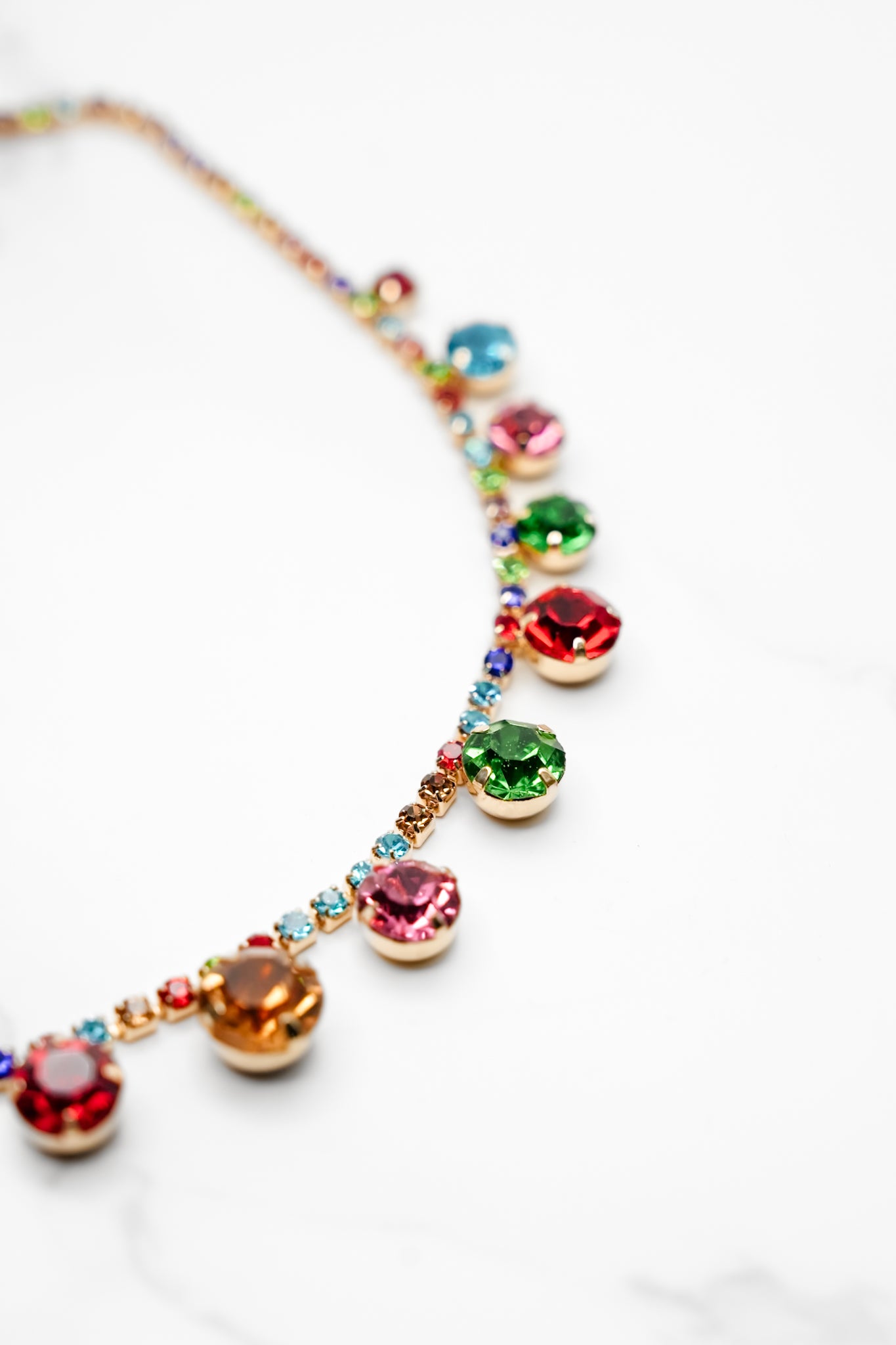 Treasure Jewels Confetti Crystals Necklace