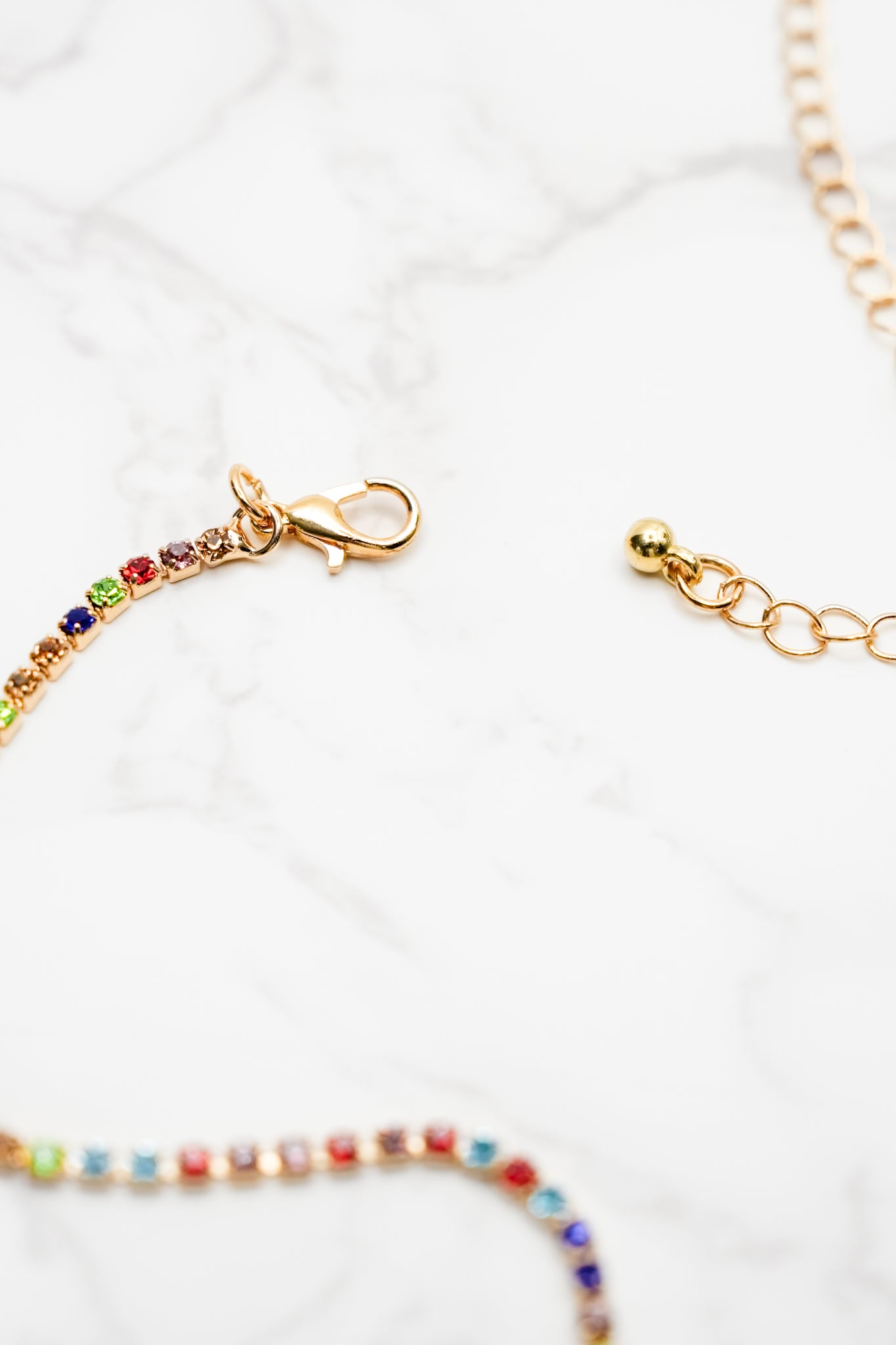 Treasure Jewels Confetti Crystals Necklace