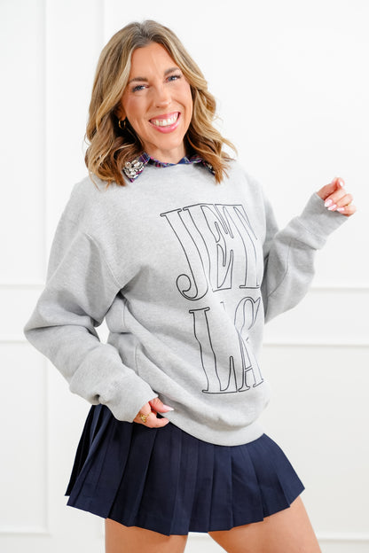 Long Sleeve "Jet Lag" Graphic Sweatshirt