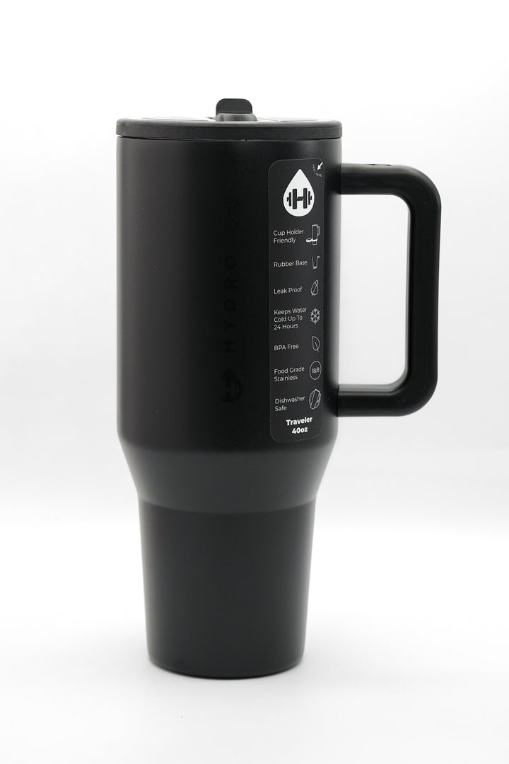 Black HydroJug 40 oz Traveler Tumbler