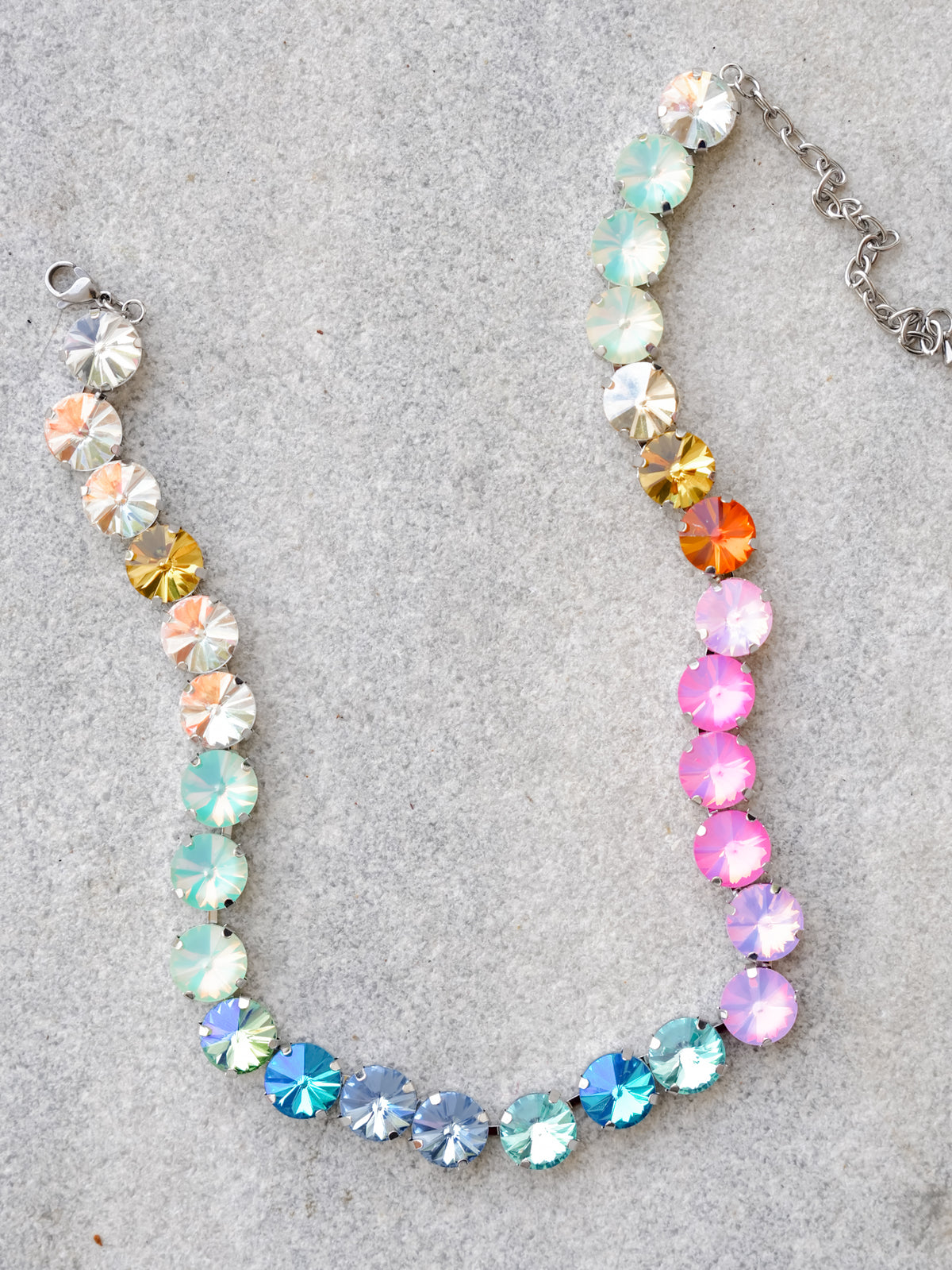 The Afterparty Rainbow Crystal Choker Necklace