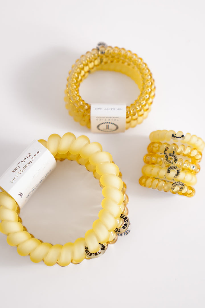 Teleties Butter Yellow Hair Ties 2025