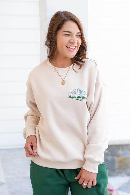Long Sleeve "Aspen Ski Camp" Pullover Sweatshirt