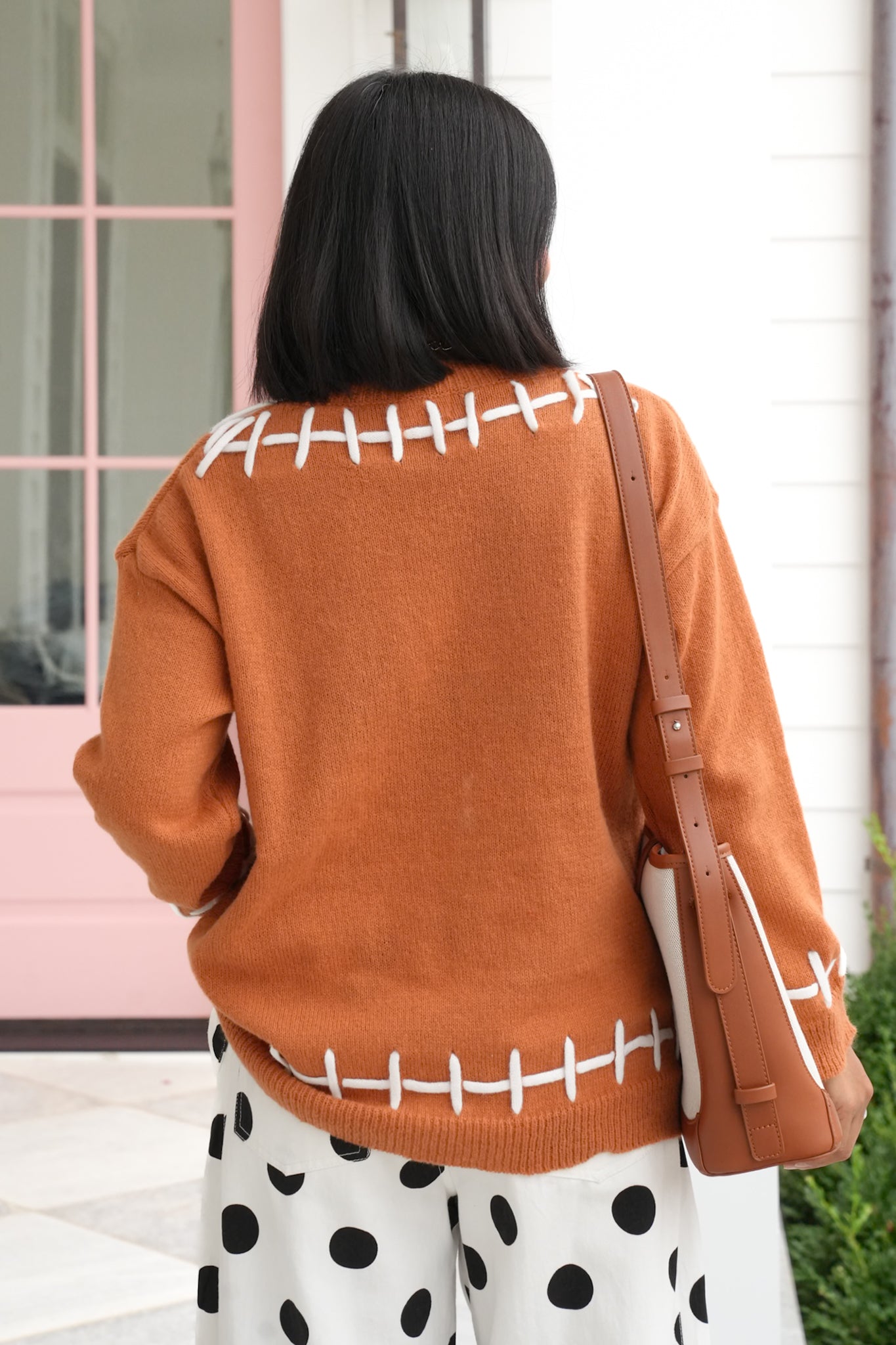 Long Sleeve "Gobble Gobble" Tinsel Pullover Sweater