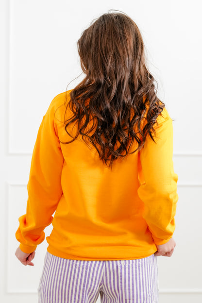 Plus/Reg Long Sleeve "Mardi Gras" Graphic Sweatshirt