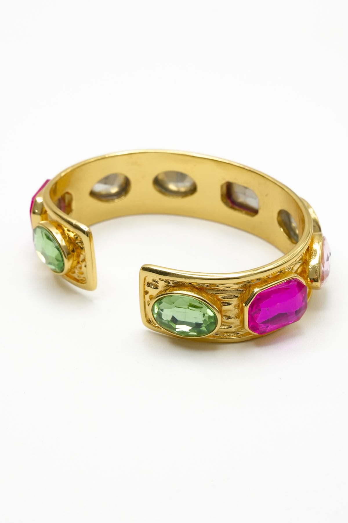 Treasure Jewels Multicolor Glow Bejeweled Bangle - Freckled Poppy