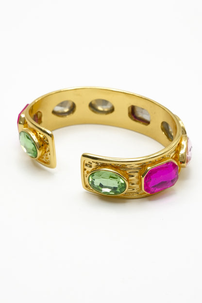 Treasure Jewels Multicolor Glow Bejeweled Bangle - Freckled Poppy