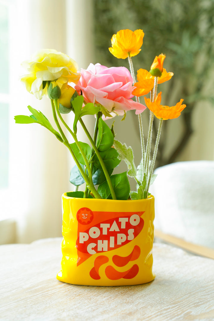 Potato Chips Ceramic Vase