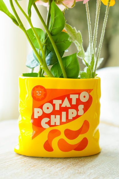 Potato Chips Ceramic Vase
