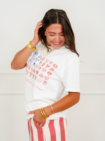 Plus/Reg Short Sleeve "United States Of Dogs" Graphic Tee