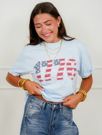 Plus/Reg Short Sleeve Friends "1776 Stars & Stripes" Graphic Tee