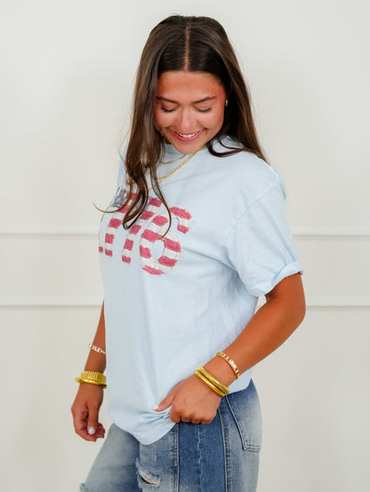 Plus/Reg Short Sleeve Friends "1776 Stars & Stripes" Graphic Tee