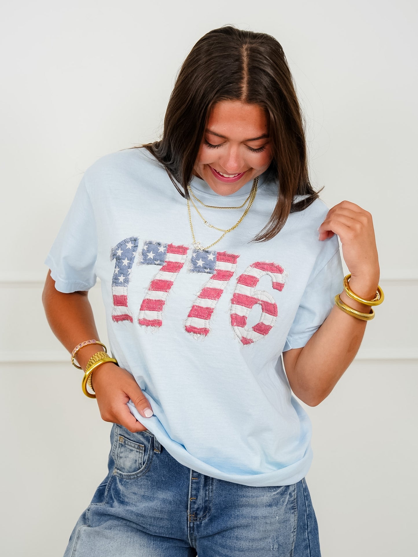 Plus/Reg Short Sleeve Friends "1776 Stars & Stripes" Graphic Tee