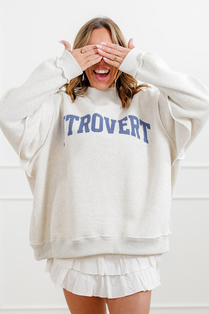 Long Sleeve Reversible "Introvert/Extrovert" Graphic Sweatshirt