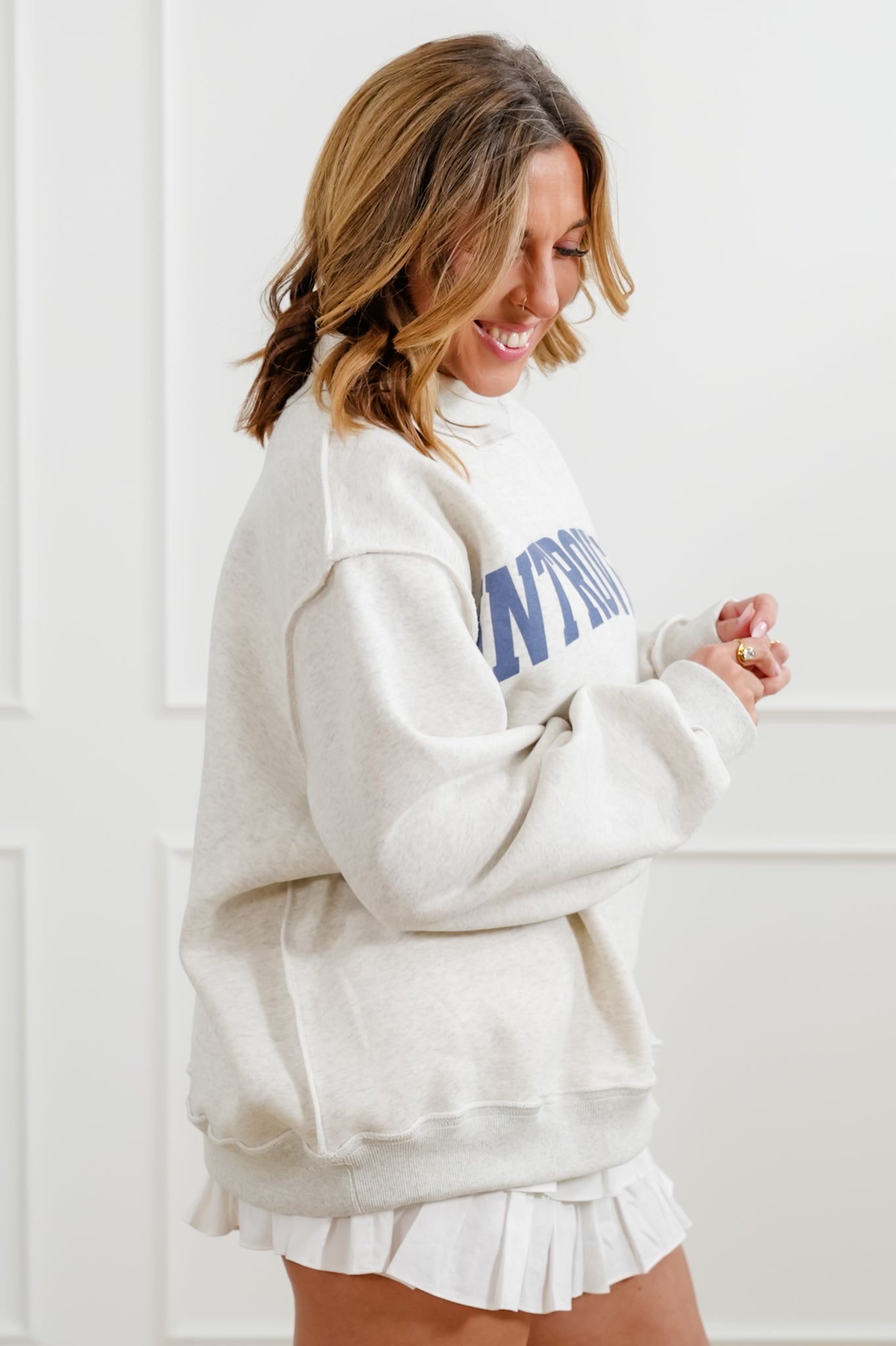 Long Sleeve Reversible "Introvert/Extrovert" Graphic Sweatshirt