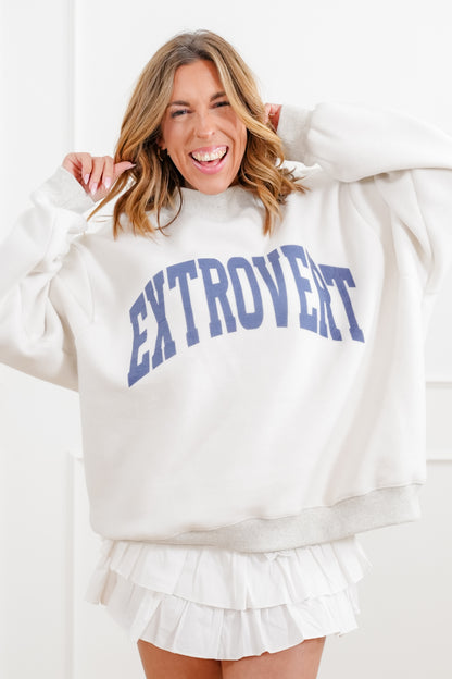 Long Sleeve Reversible "Introvert/Extrovert" Graphic Sweatshirt