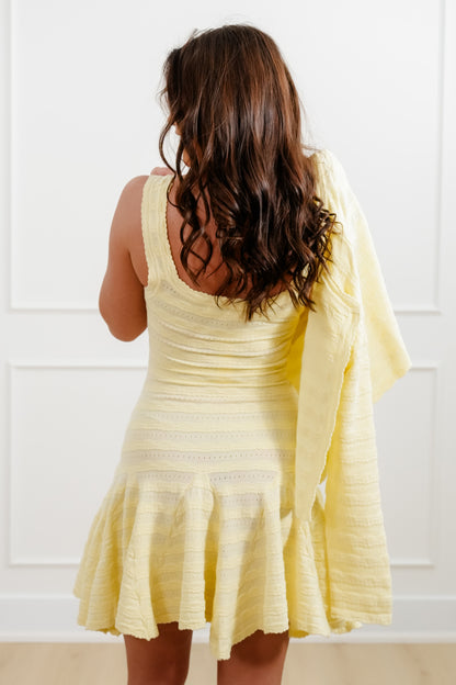 Textured Sleeveless Mini Dress