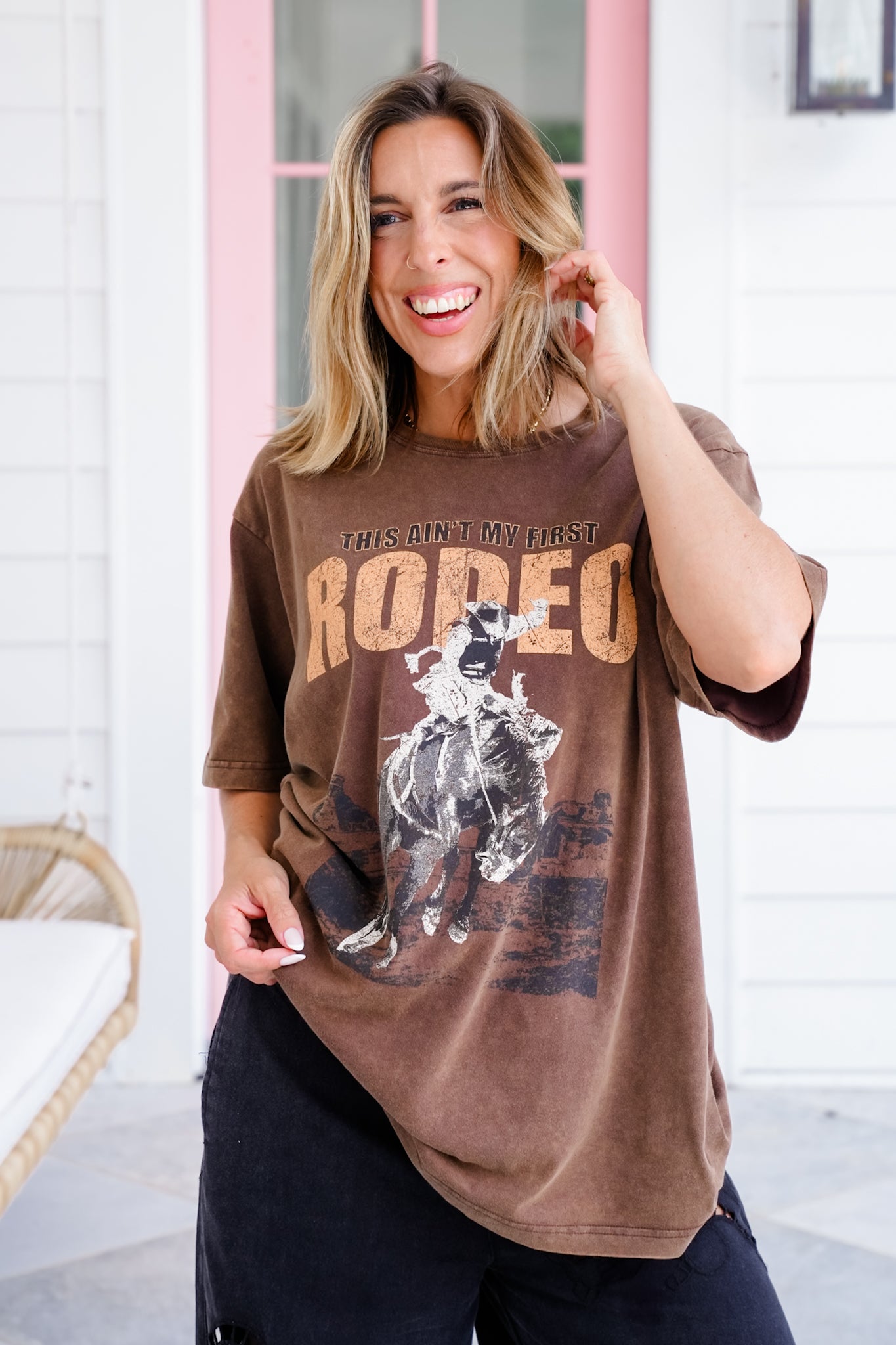 Short Sleeve "This Ain't My First Rodeo" Graphic Tee