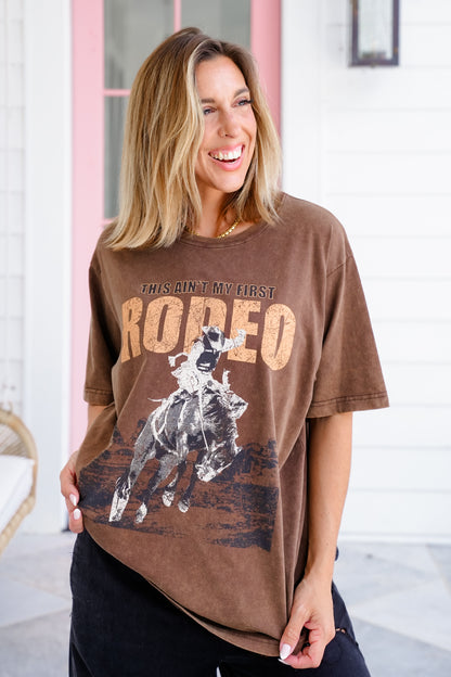 Short Sleeve "This Ain't My First Rodeo" Graphic Tee