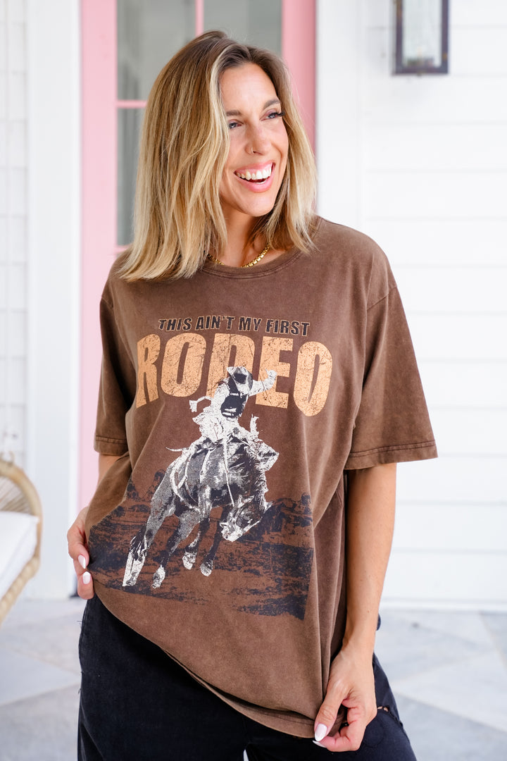 Short Sleeve "This Ain't My First Rodeo" Graphic Tee