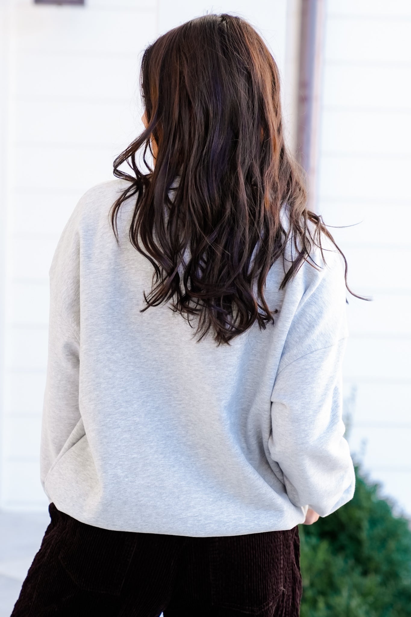 Long Sleeve Dog with Martini Pullover Sweatshirt