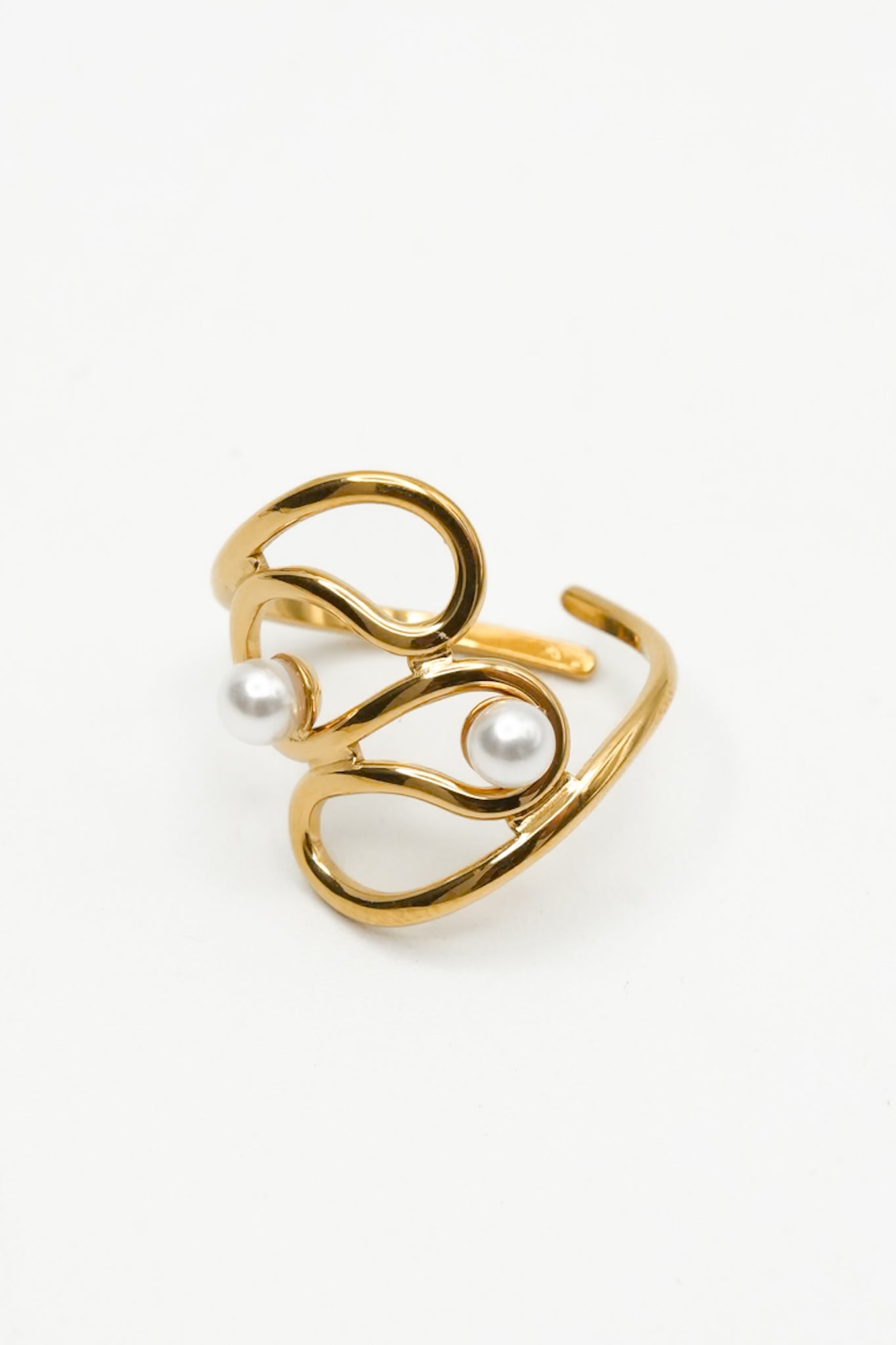 Treasure Jewels Twisted Pearl Ring