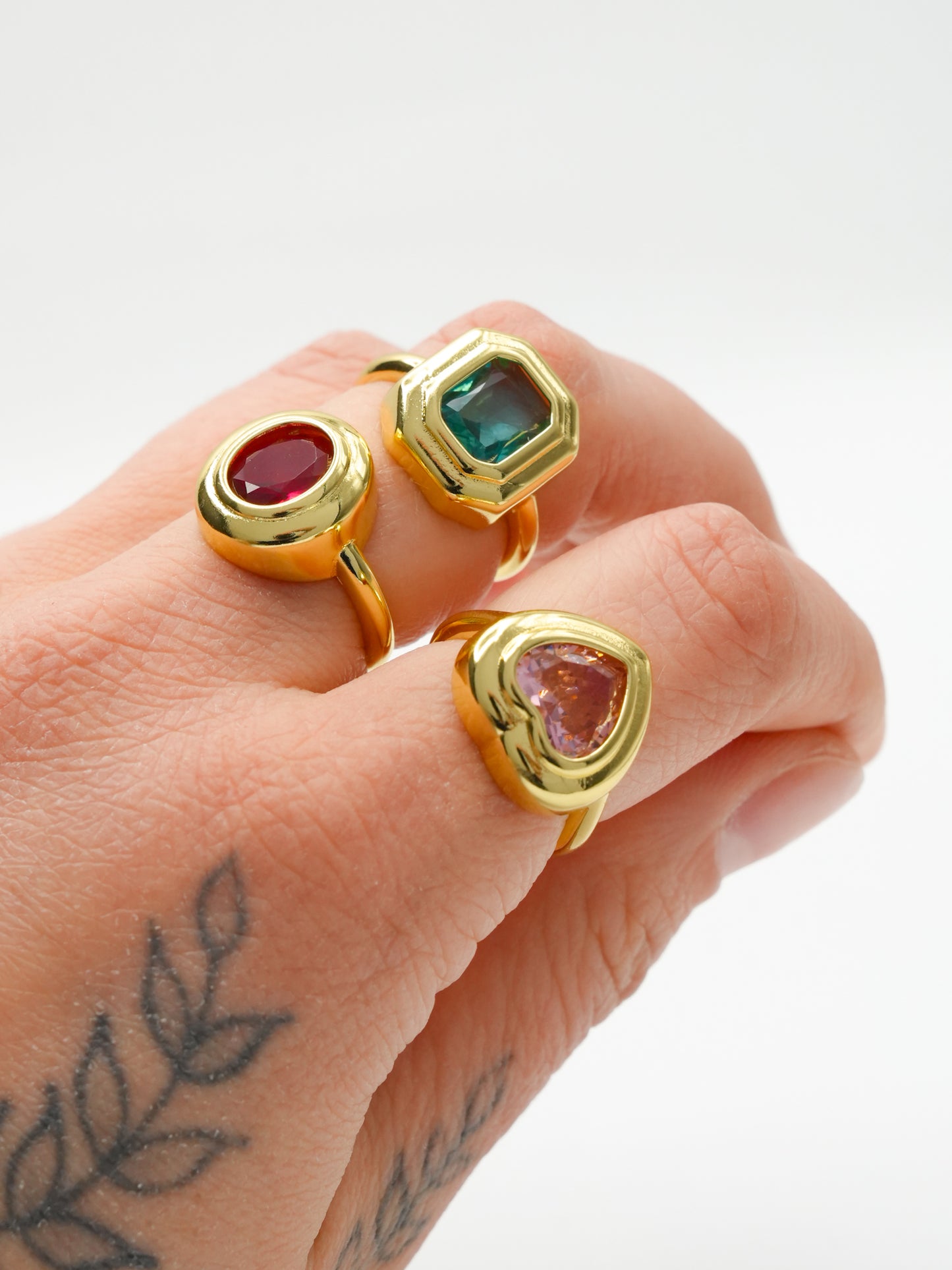 Treasure Jewels Garden Cushion Gem Ring