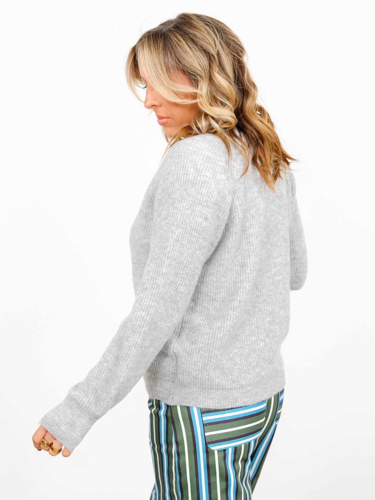 Long Raglan Sleeve Button Down Cardigan