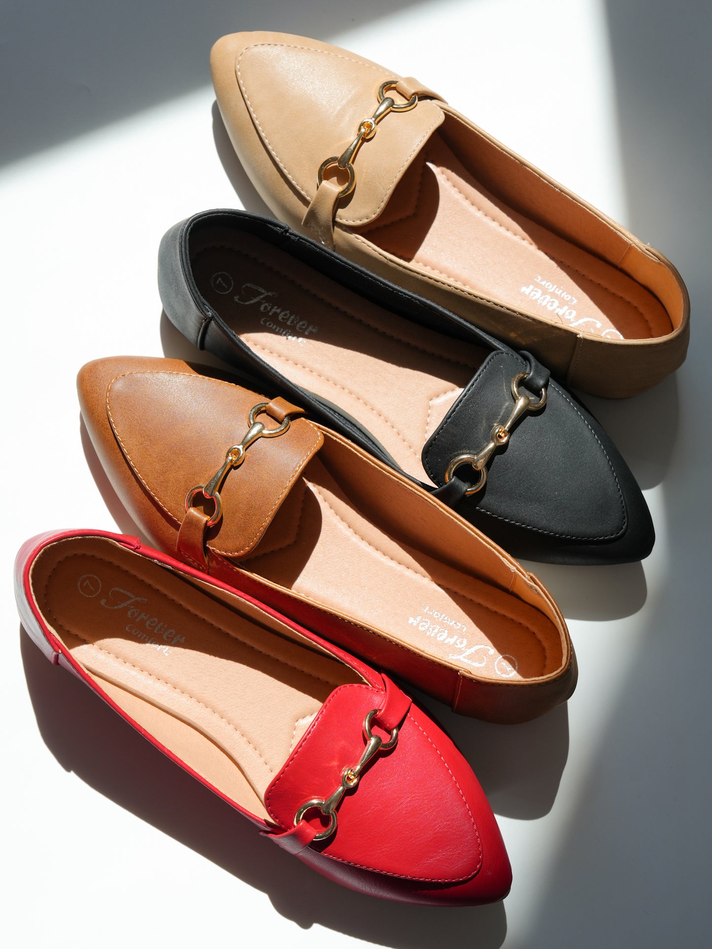 Chic Vegan Leather Slip On Loafers