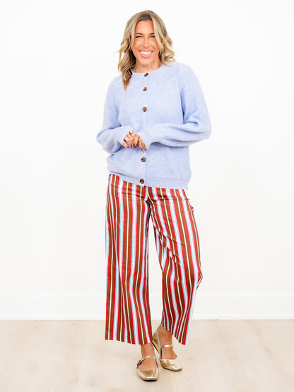 Long Raglan Sleeve Button Down Cardigan