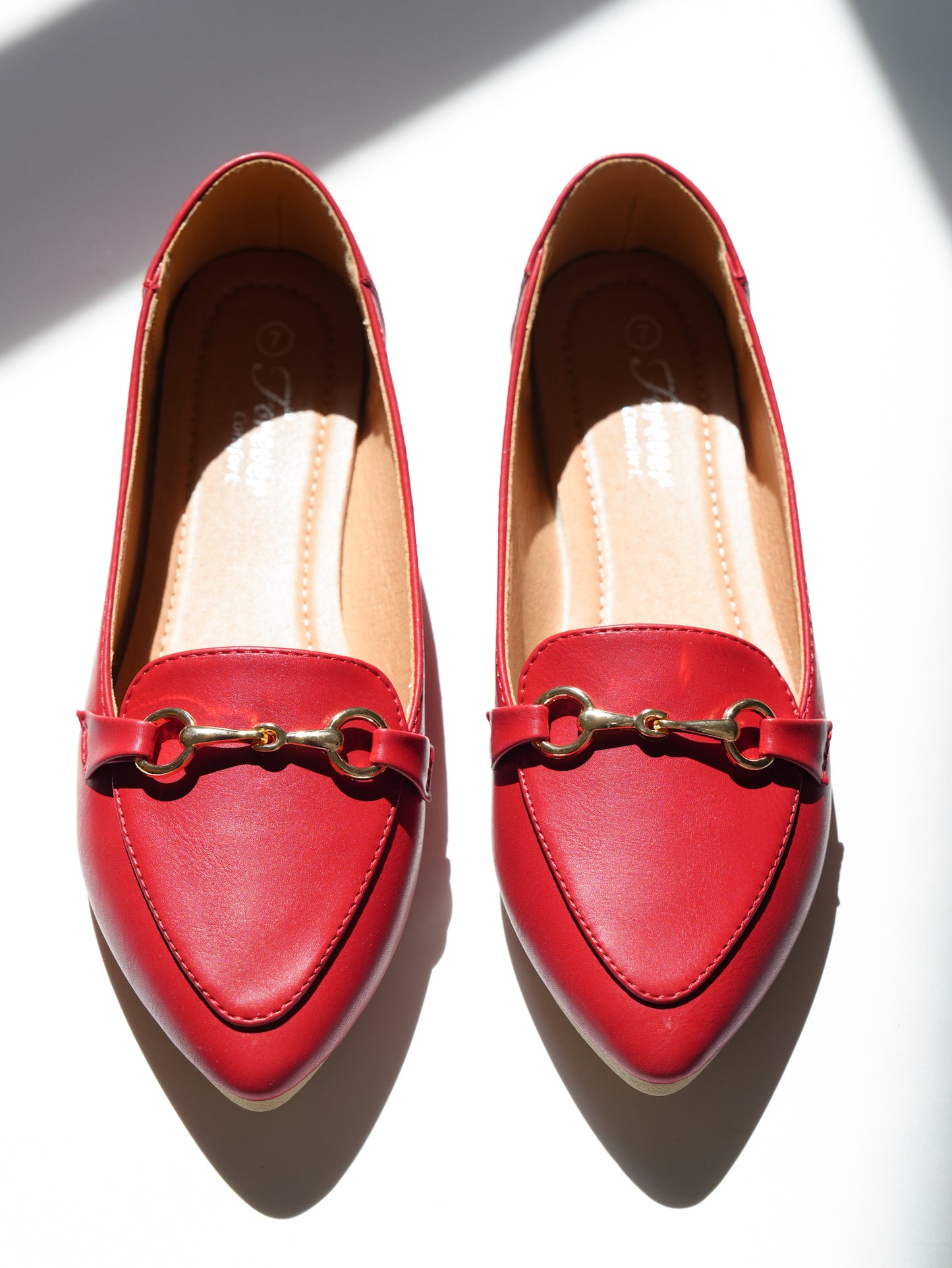 Chic Vegan Leather Slip On Loafers